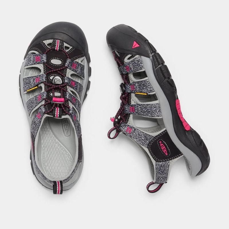 Sandalias Trekking Keen Newport H2 Para Mujer Negros/Rosas - Sandalias Keen Mexico (812374-SUN)